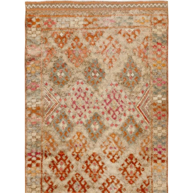 Rustic Galerie Shabab Collection Mid-20th Century Turkish Anatolian Runner For Sale - Image 3 of 10