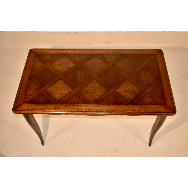 Wood Late 19th Century Table With Parquetry Top For Sale - Image 7 of 7