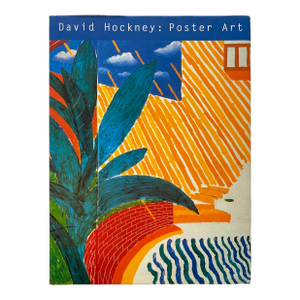 " David Hockney : Poster Art " Vintage 1995 First Edition Extra Large Hardcover Pop Art Book