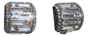 Carolee Costume Rhinestone Clip-on Earrings