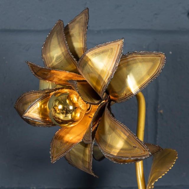 Vintage 20th Century French Floral Table Lamps from Maison Jansen, 1970s, Set of 2 For Sale - Image 6 of 18