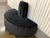 Modern Modern Upholstered Curved Sofa With Cylindrical Backrest, Modern, Black Semi-Circular For Sale - Image 3 of 8