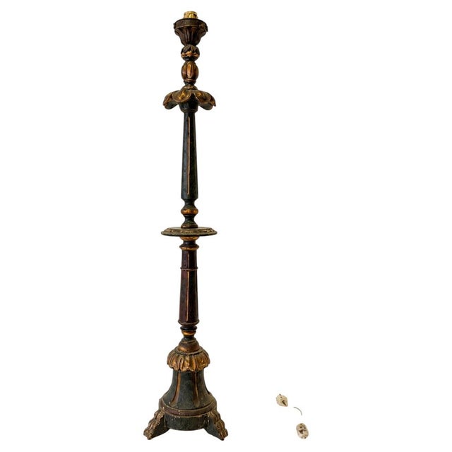 Large Portuguese Torch Holder, 1800s For Sale - Image 6 of 6