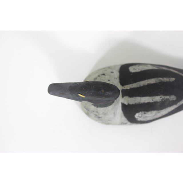 Cabin Vintage Painted Wood Duck Decoy For Sale - Image 3 of 14