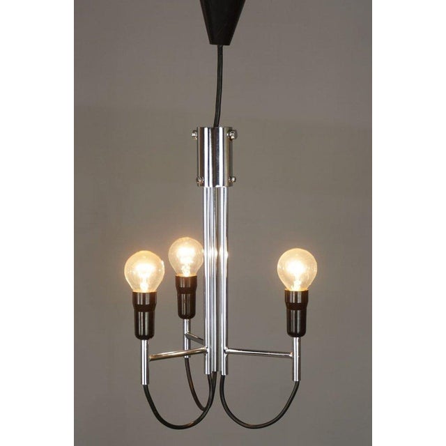 1960s Chrome Pendant Lamp by Gino Sarfatti, 1960s For Sale - Image 5 of 7