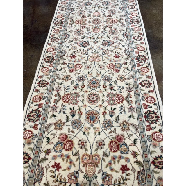 1990s Handwoven Persian Design Chinese Rug - 2'8" X 10'0" For Sale In Dallas - Image 6 of 7