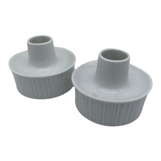 Tapio Wirkkala for Rosenthal Porcelain Candle Holders For Sale
