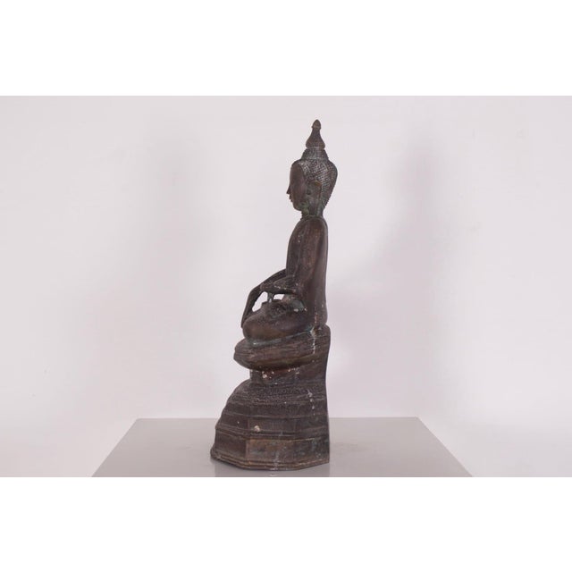 Burmese Bronze Buddha, Shan Kingdoms, 1890s-1910s For Sale - Image 4 of 8