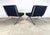 1960s Mid Century Modern Barcelona Style Lounge Chairs by Selig Made in Italy For Sale - Image 5 of 12