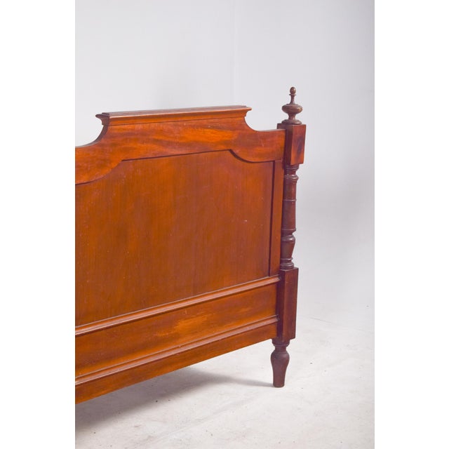 1940s Portuguese Light Wood Single Bed, 1940 For Sale - Image 5 of 11
