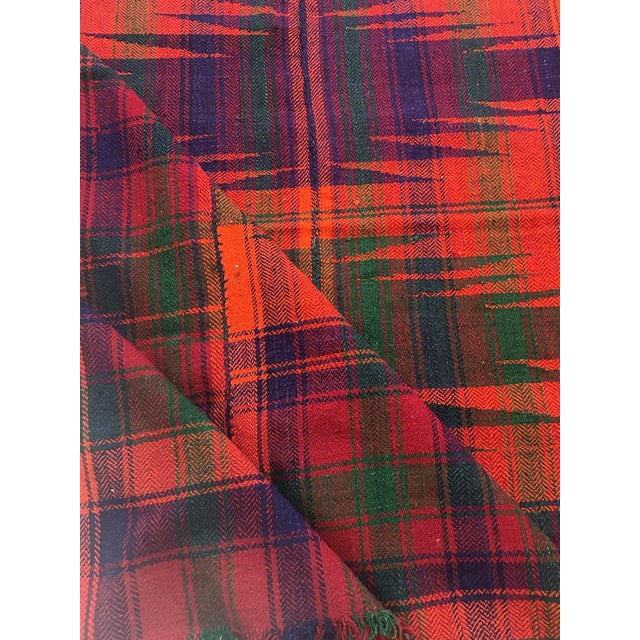 1920s Antique Mooj Textile – Kurdish Wool Weaving Tradition For Sale - Image 5 of 12