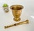 Beautiful vintage brass pestle & mortar set, large size. Traditionally used for grinding, crushing, and mixing herbs,...