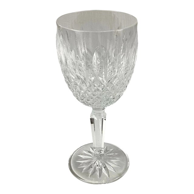 1980s Waterford Lismore Balloon Wine Glass For Sale