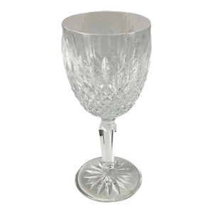 1980s Waterford Lismore Balloon Wine Glass