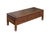 Rustic Vintage Natural Wood Pattern Rectangular Drawers Low Coffee Table For Sale - Image 3 of 13