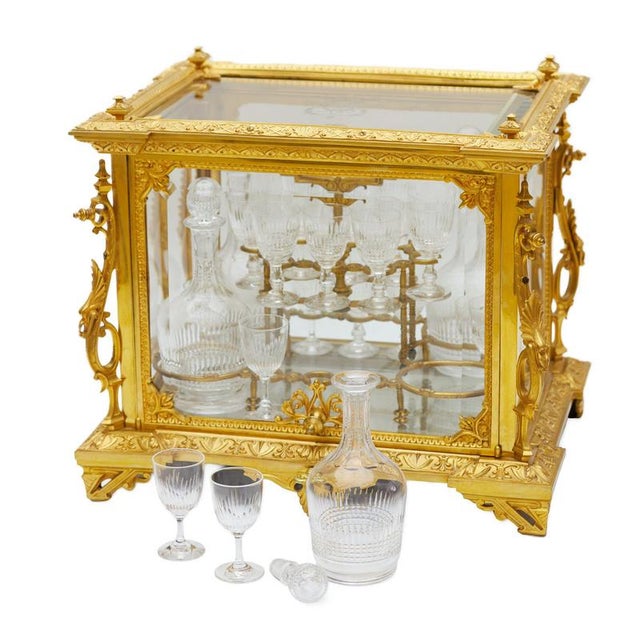 A high-quality liqueur bar executed in the traditions of French decorative arts of the Napoleon III style. The structure...