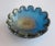 Murano Blue Golden Flower Bowl by Seguso, 1960s For Sale - Image 5 of 8