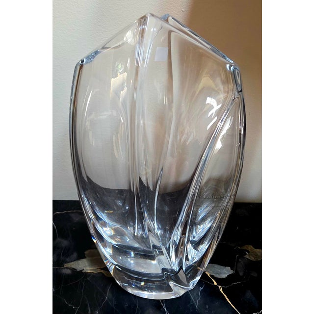 Baccarat Baccarat Crystal Vase by Robert Rigot For Sale - Image 4 of 5