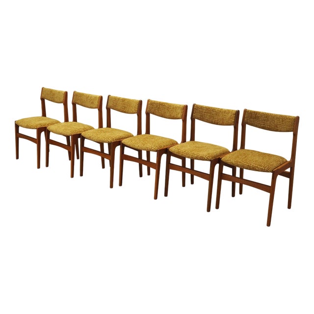 Danish Teak Chairs, 1970s, Set of 6 For Sale