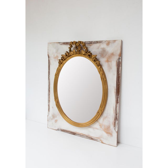 French Double Frame Gilt Wood Mirror, 1923 For Sale - Image 3 of 10
