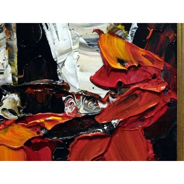 "Untitled" framed Original Acrylic on Canvas by Maya Eventov Inventory # ADL101713-14 Hand signed by the artist Condition:...