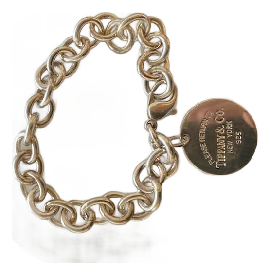 Original Tiffany & Co. Round “Please Return to Tiffany” Link