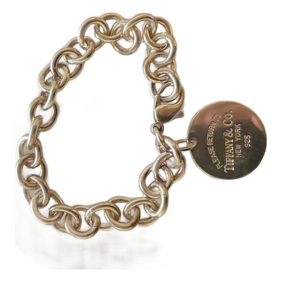 Original Tiffany Round "Please Return to Tiffany" Link Bracelet For Sale