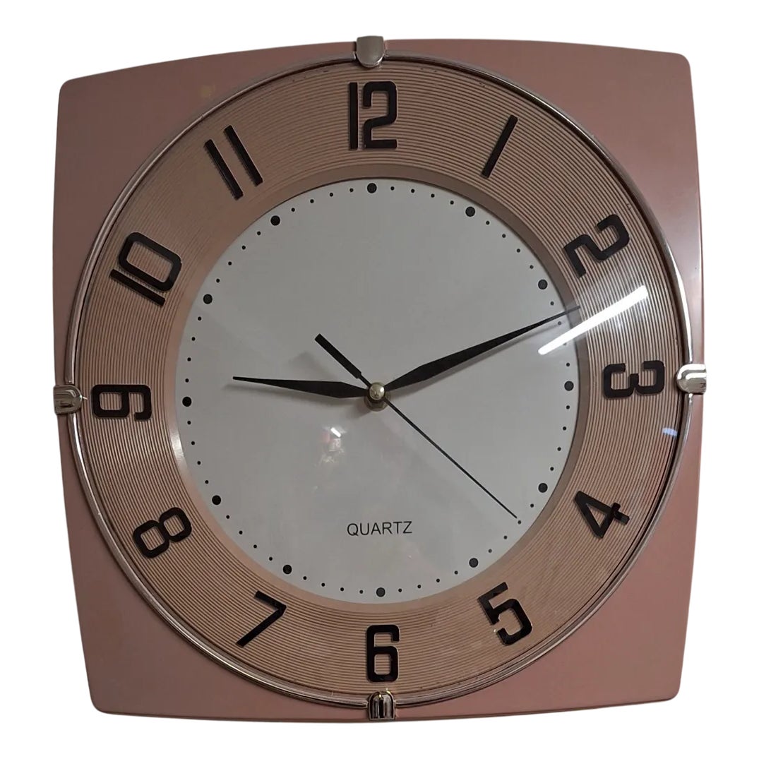 Vintage Wall Clock with Beige Plastic Case by Glunz, 1990s | Chairish