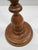 Brown Antique Wooden Candle Stand or Pedestal Bowl For Sale - Image 8 of 12