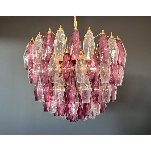 1990s Vintage Poliedri Chandelier, 1990, Set of 2 For Sale - Image 5 of 12