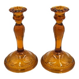 Example of Indiana Glass Company Candlestick Holders and Votive Holders