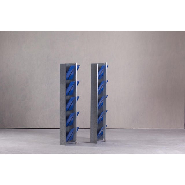 Vinatge Lehni Punk Shoe Rack by Hanspeter Weidmann, Switzerland, 1980s For Sale - Image 4 of 11