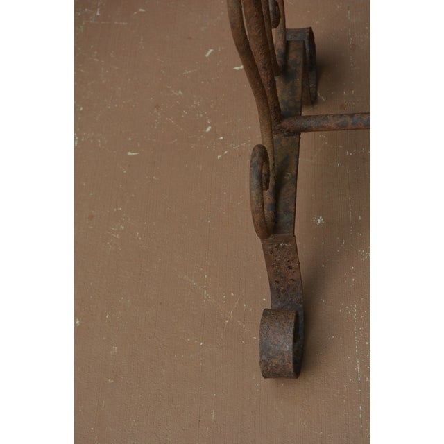 Vintage Cast Iron / Metal Primitive Rustic 3 Tier Graduated Drying / Quilt Rack Stand For Sale - Image 13 of 18