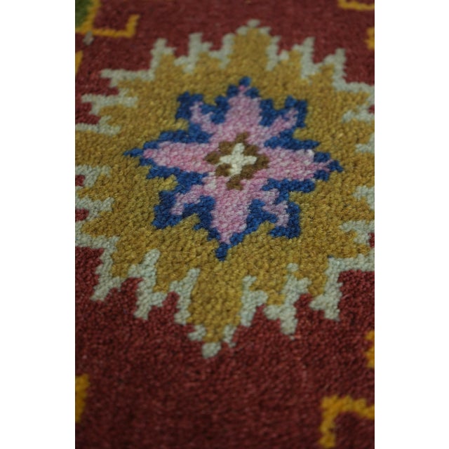 Turkish Hand Knotted Approx. 2.5’ X 8’ Wool Runner Rug For Sale In Philadelphia - Image 6 of 6