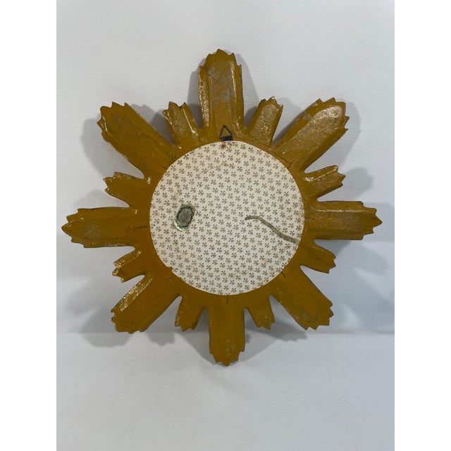 1960s Italian Florentine Radiant Giltwood Sunburst Wall Mirror For Sale - Image 10 of 15