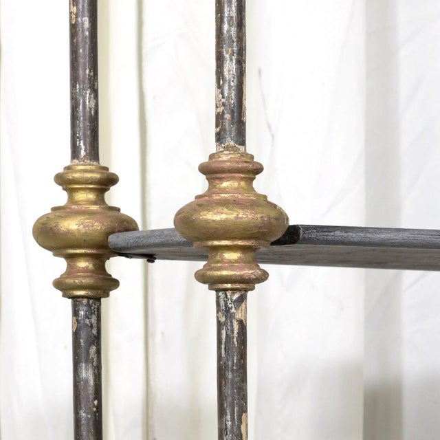 Bespoke French Industrial Artist's Shelf or Étagère With 19th Century Giltwood Fragments For Sale - Image 10 of 18