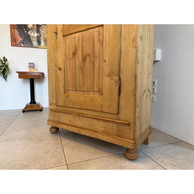 Antique Biedermeier Farmhouse Cabinet in Wood For Sale - Image 9 of 14
