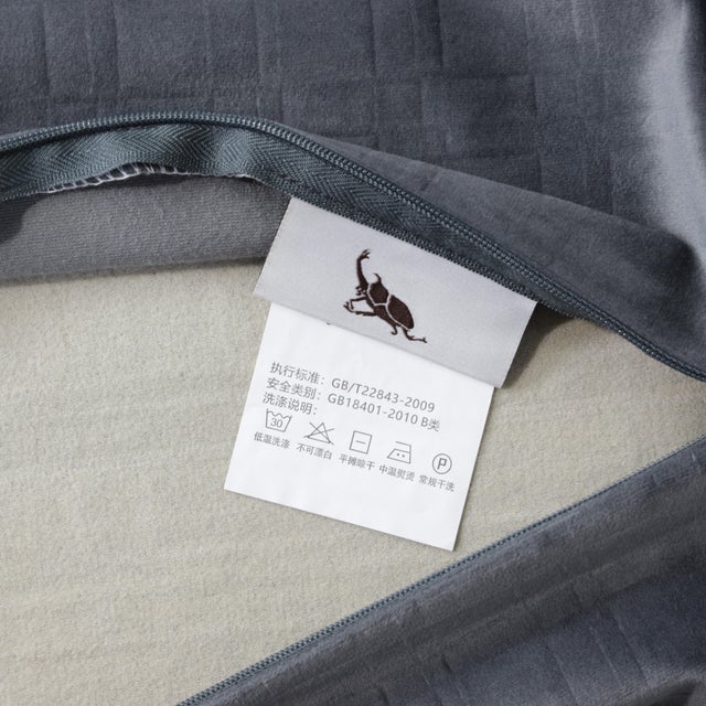 18x18" Woven Faux Leather Cushion Cover - Graphite For Sale In New York - Image 6 of 9