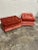Textile Velvet Tufted Ottomans - a Pair For Sale - Image 7 of 13