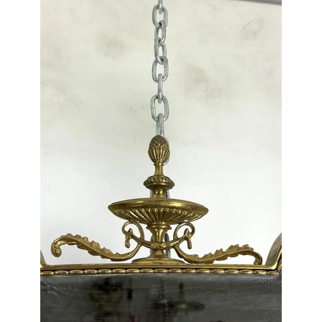 1950s Mid-Century Italian Mirror in Brass, Italy, 1950s For Sale - Image 5 of 13