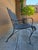 Black Vintage Russell Woodard Attributed Wrought Iron Briarwood Daisy Bench Settee For Sale - Image 8 of 17