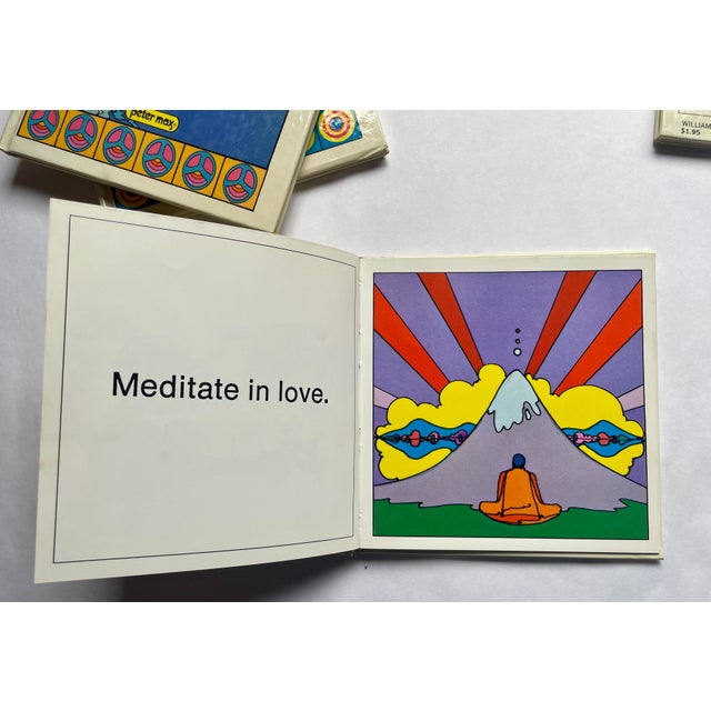 1970 Peter Max First Edition Books ~ Peace ~ Love ~ Thought ~ God - Set of Four For Sale - Image 12 of 18