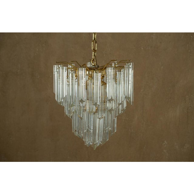 Mid-Century Modern Venini Murano Chandelier, Italy, 1970s For Sale - Image 3 of 7
