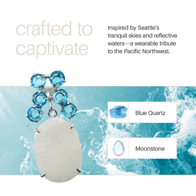 Contemporary Seattle Earrings Push Back- 2 Pieces For Sale - Image 3 of 7