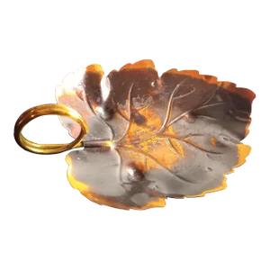Coppercraft Hammered Copper Leaf Trinket Holder