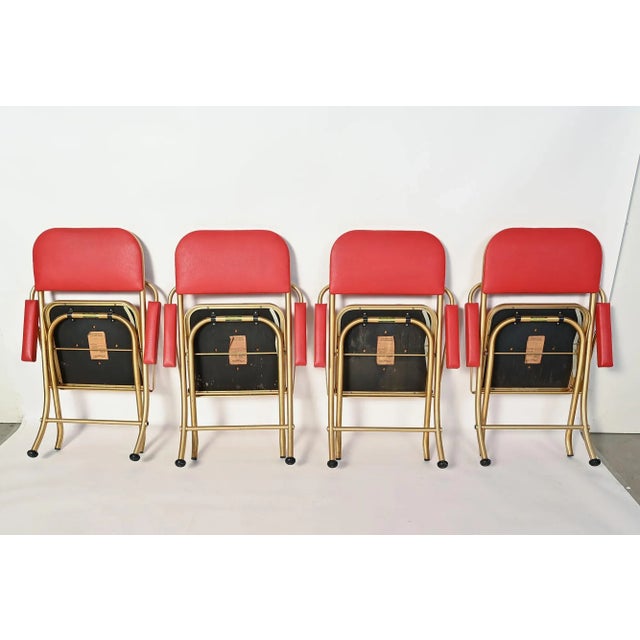 1930s Warren McArthur Folding Chairs Mayfair Industries Set of Four For Sale In Washington DC - Image 6 of 11