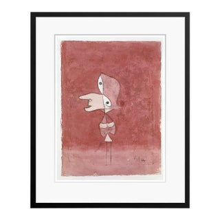 Paul Klee 'Portrait of Brigitte' Archival Pigment Print Framed in Black Reproduction For Sale