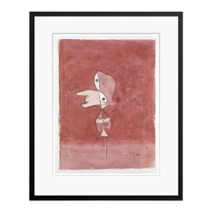 Paul Klee 'Portrait of Brigitte' Archival Pigment Print Framed in Black Reproduction