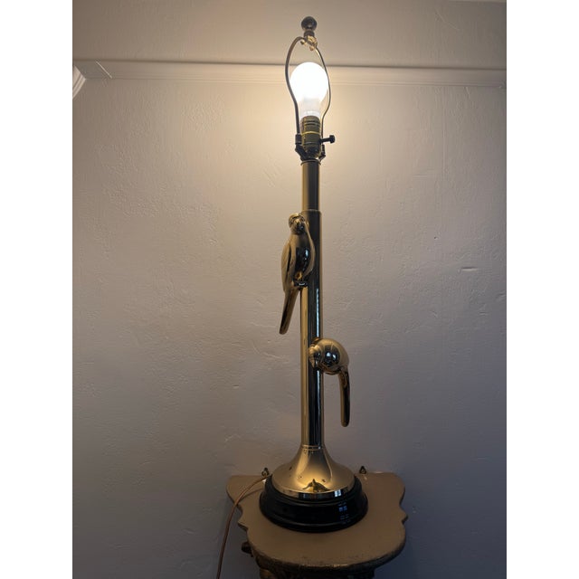Fabulous brass sculptural lamp made by the esteemed Frederick Cooper Lighting Company of New York City in the 1970s. This...