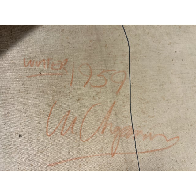 Frustrated Artist Oil on Canvas For Sale - Image 10 of 12